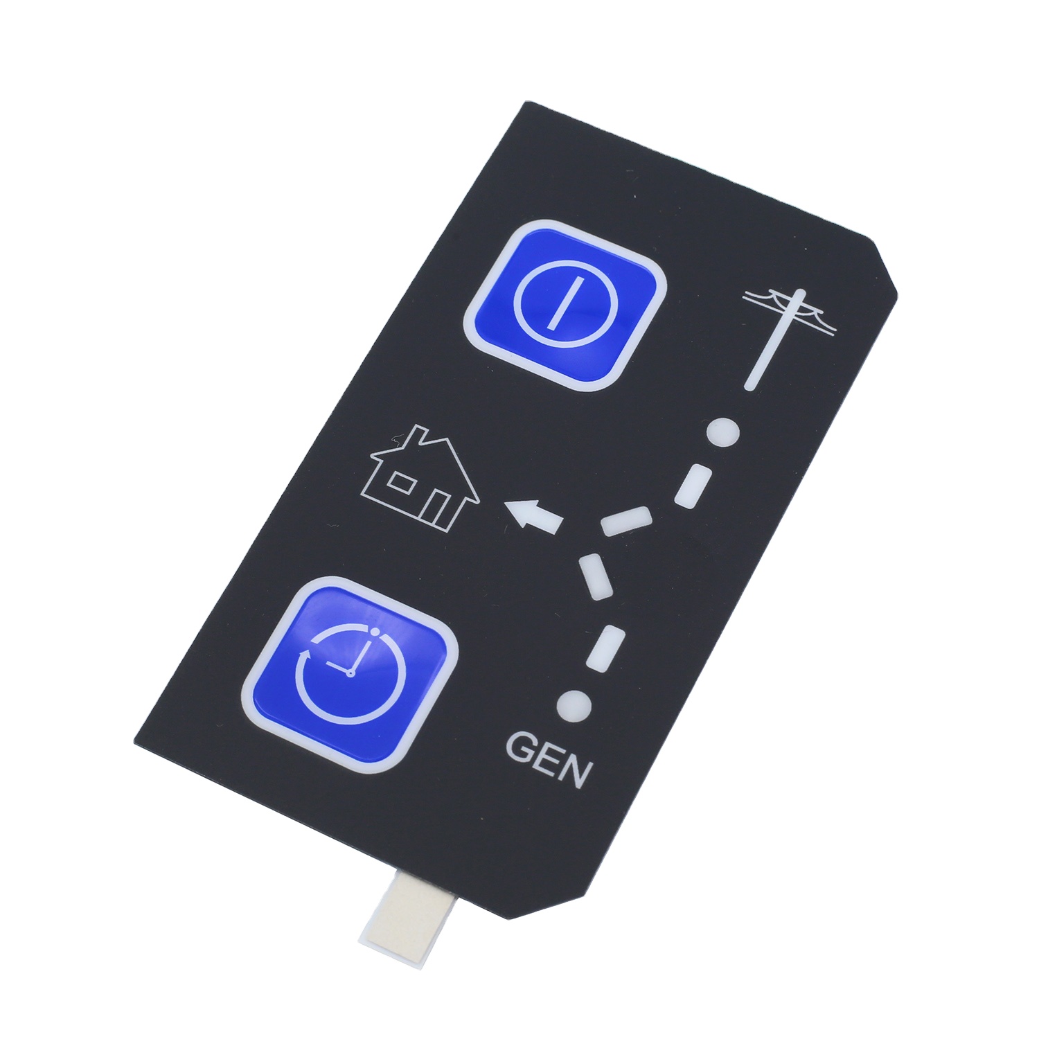 Waterproof Membrane Switch Keypad with LED Backlight for Enhanced Visibility